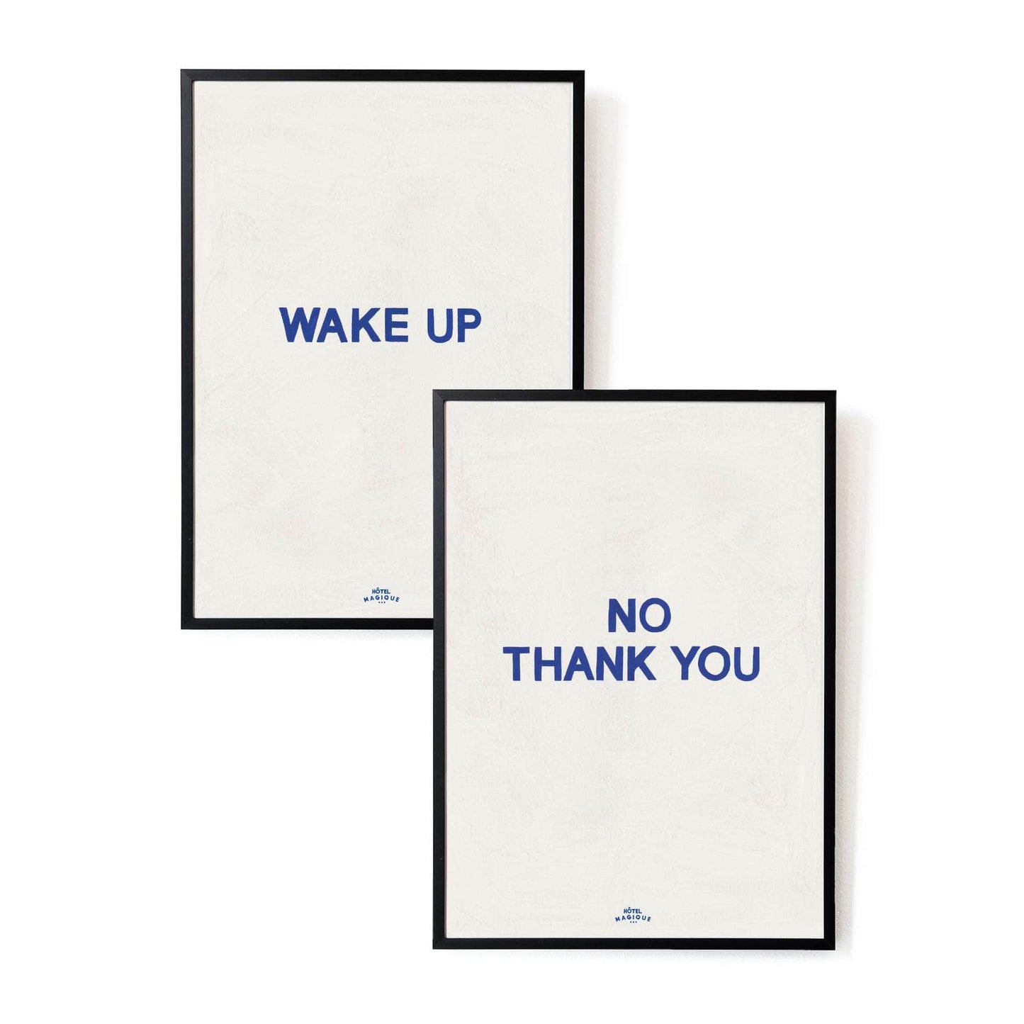 Wake up - No, Thank You Art Prints. The Blue Set