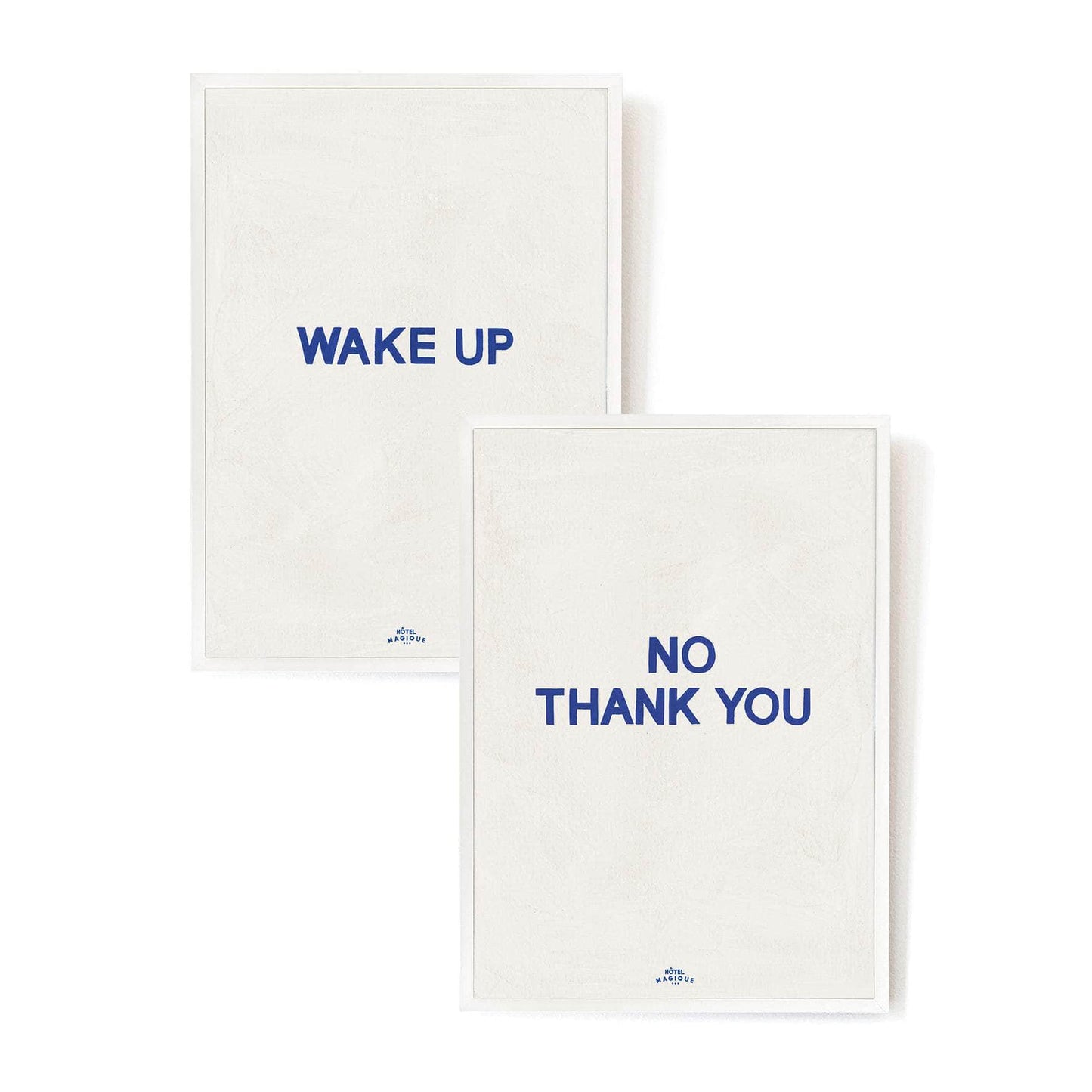 Wake up - No, Thank You Art Prints. The Blue Set