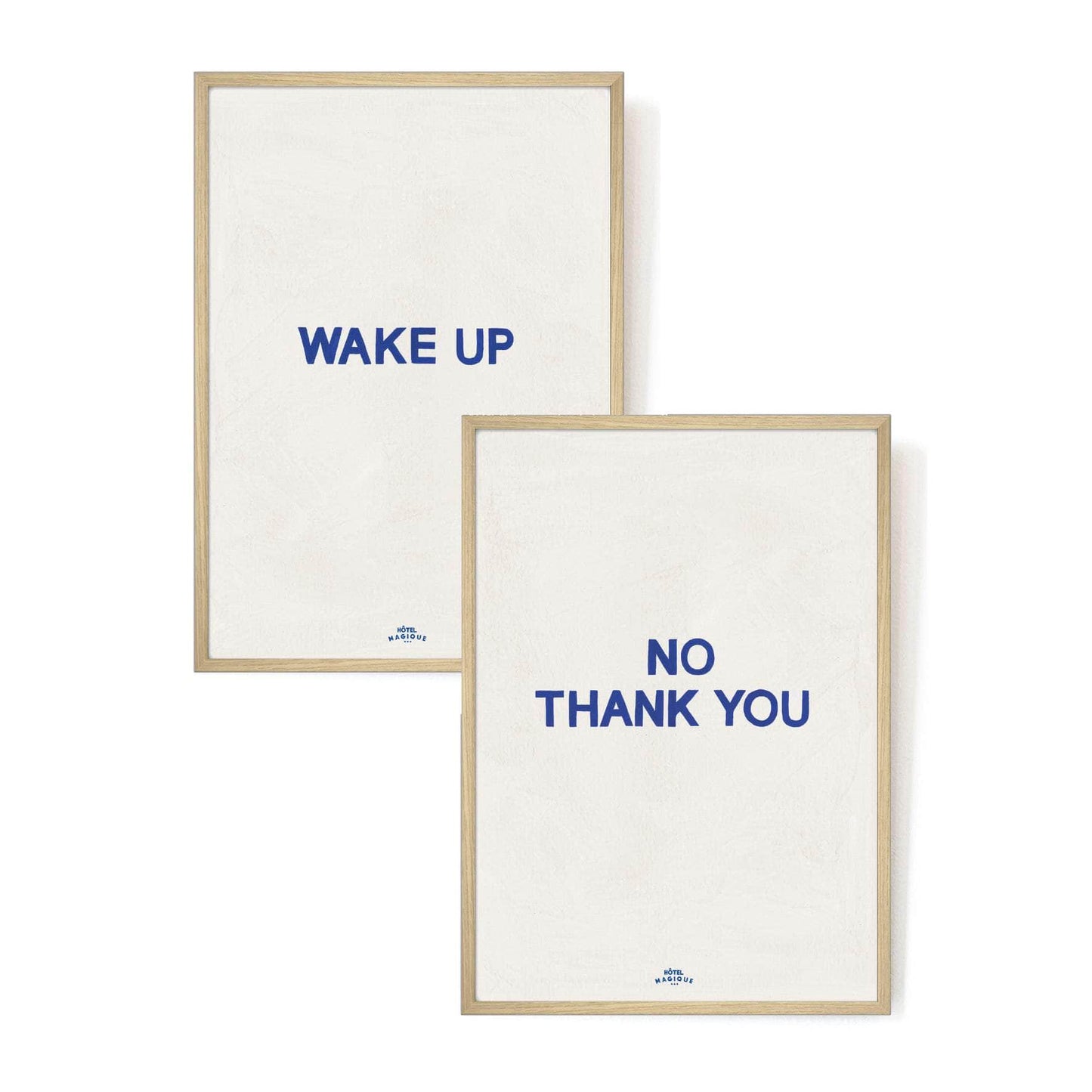 Wake up - No, Thank You Art Prints. The Blue Set