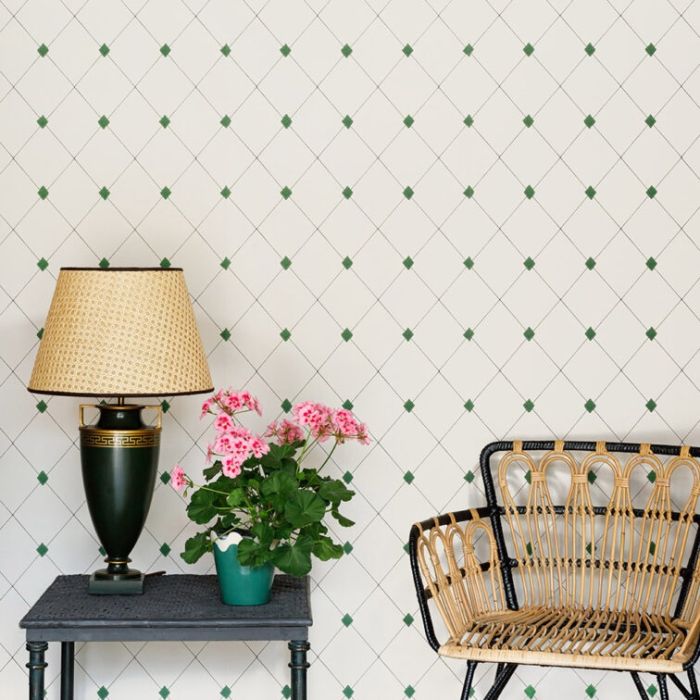 Diamond Trellis Wallpaper