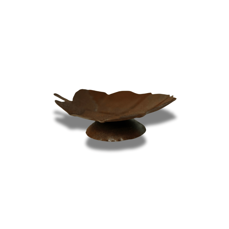 Small Hand-wrought Iron Leaf Bowl