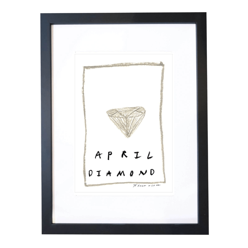 April Birthstone Art Print