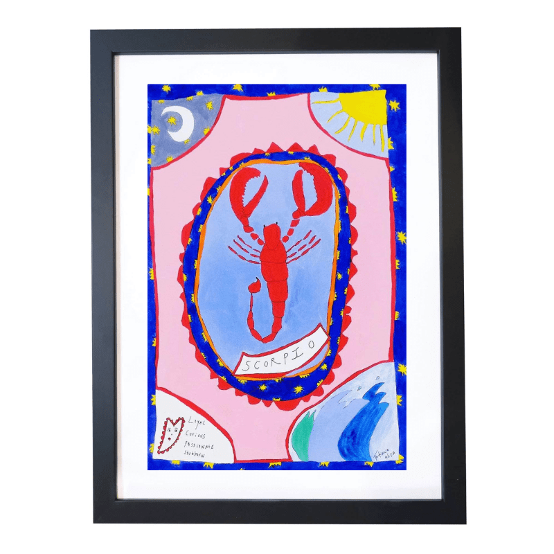 Scorpio Horoscope Art Print