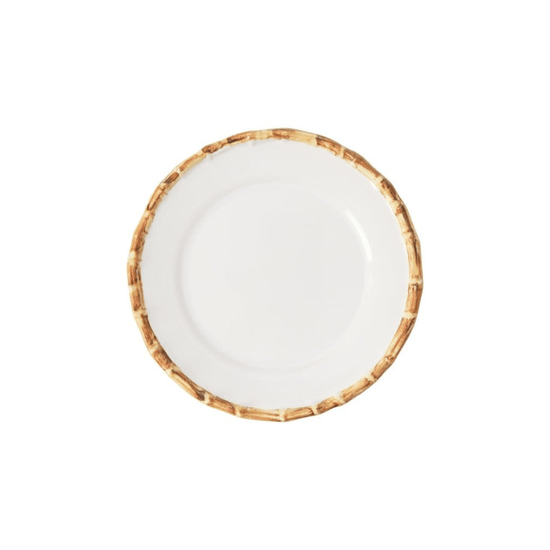 Bamboo Trim Dessert Plates | Set of 6