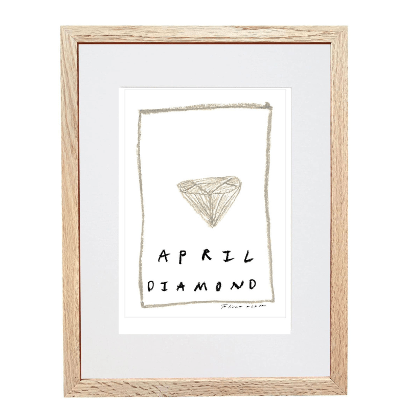 April Birthstone Art Print