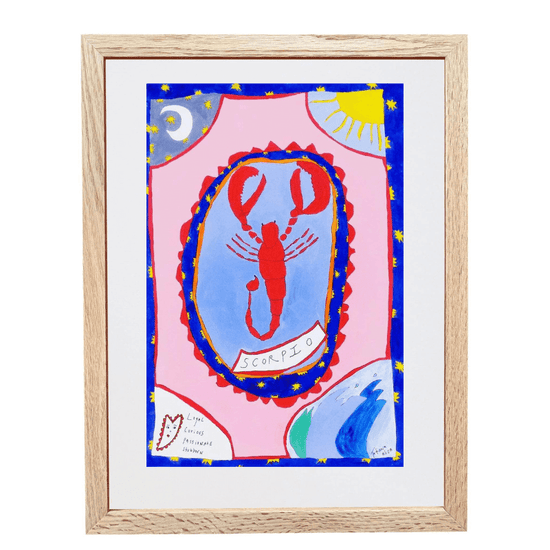 Scorpio Horoscope Art Print