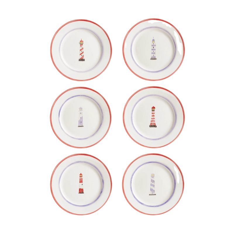 Lighthouse Dream 6 Plate Set