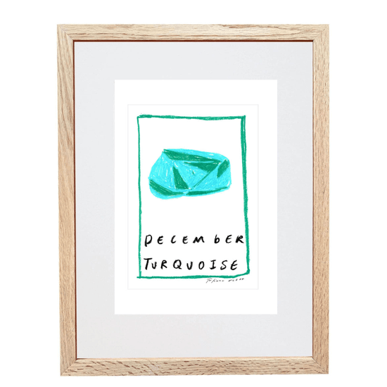 December Birthstone Art Print