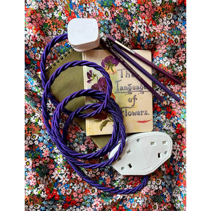 Fabric Extension Cable in Liberty Purple