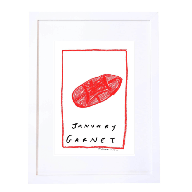 January Birthstone Art Print