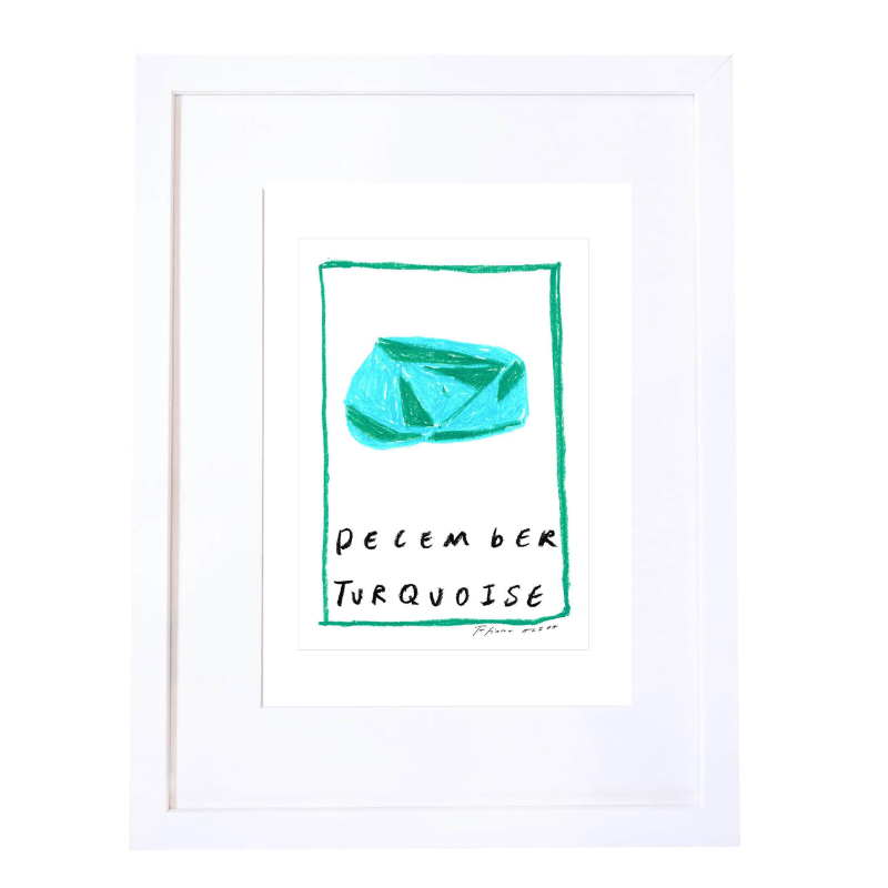 December Birthstone Art Print