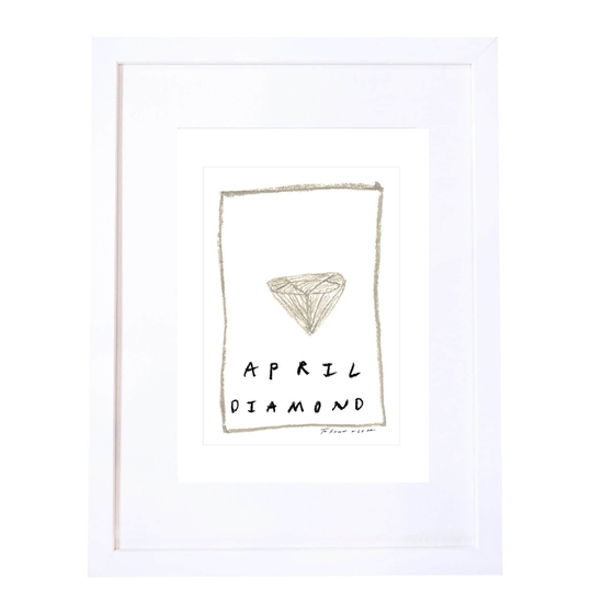 April Birthstone Art Print