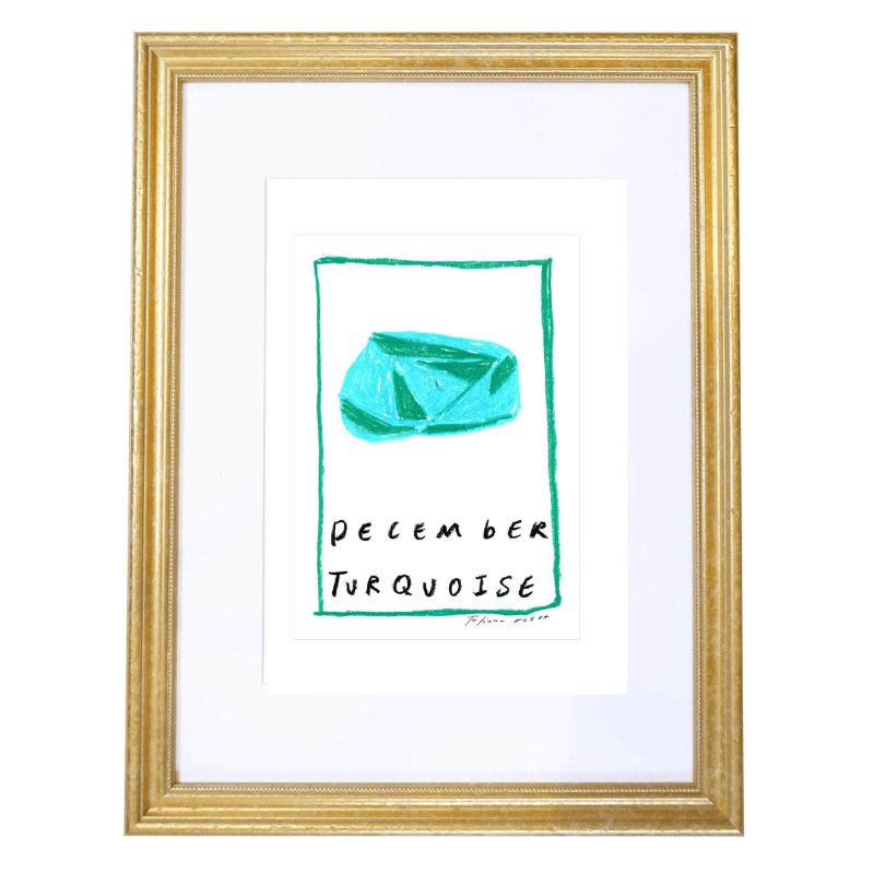 December Birthstone Art Print