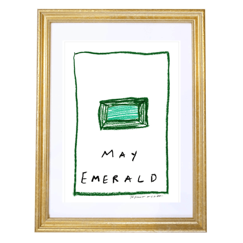 May Birthstone Art Print