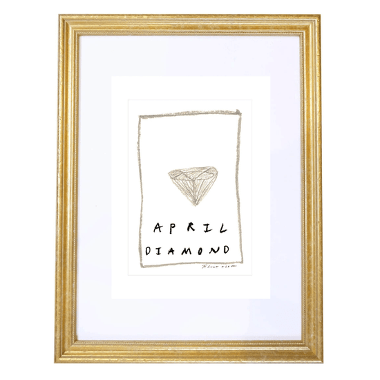 April Birthstone Art Print