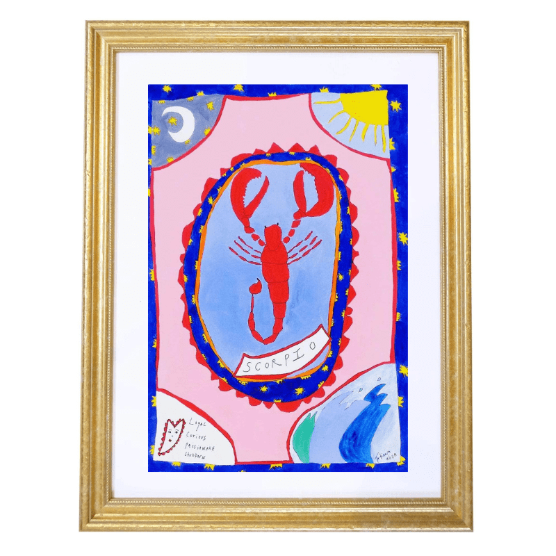 Scorpio Horoscope Art Print