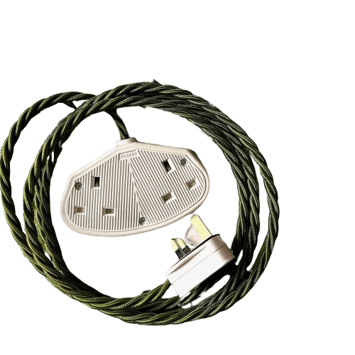 Fabric Extension Cable in Pesto