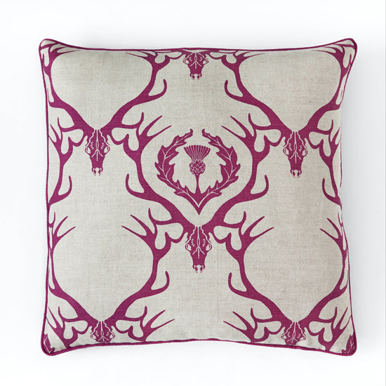 Deer Damask Cushion