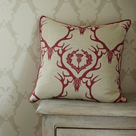 Deer Damask Cushion