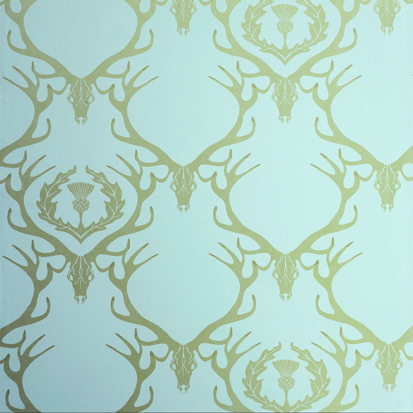 Deer Damask Wallpaper