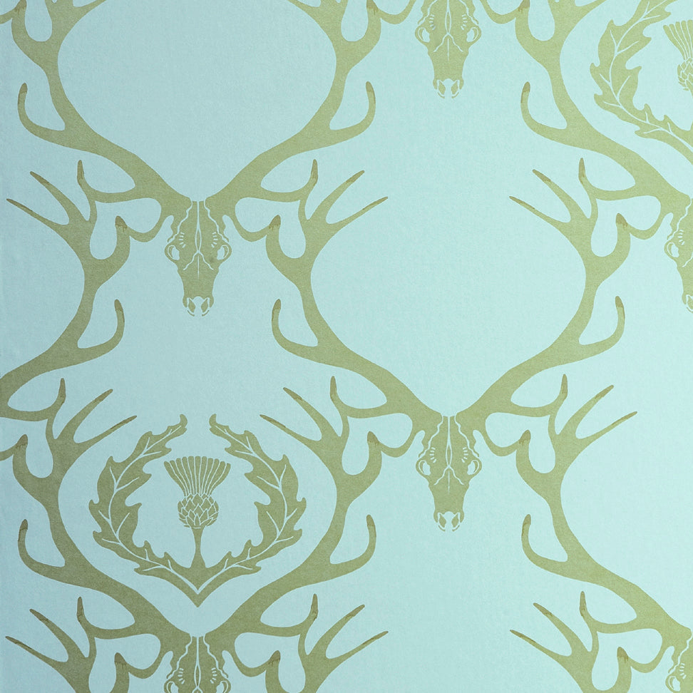 Deer Damask Wallpaper