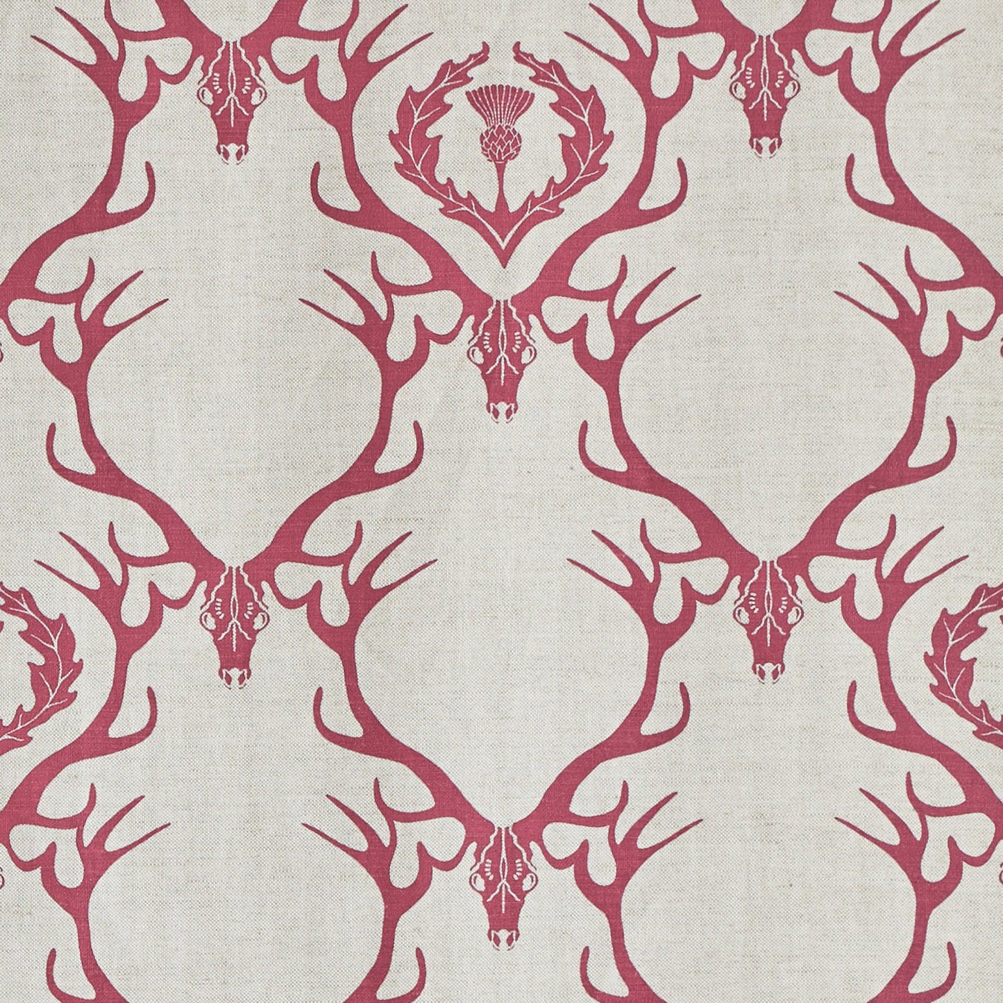 Deer Damask Fabric