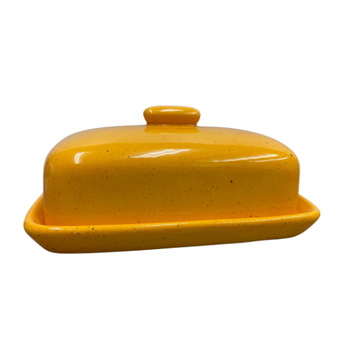 Yellow Butter Dish