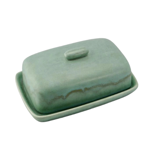 Butter Dish with Lid Cornish Copper Glaze