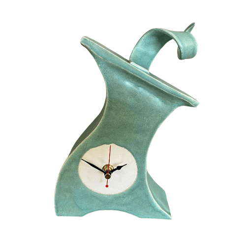 Ceramic Mantel Clock - Cornish Copper