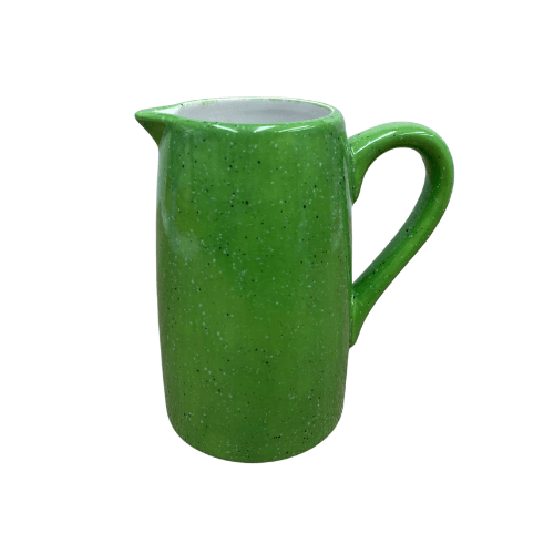 Milk Jug, Creamer, Lime Green Glaze