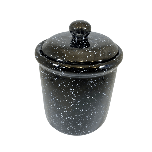 Speckled Black Canister