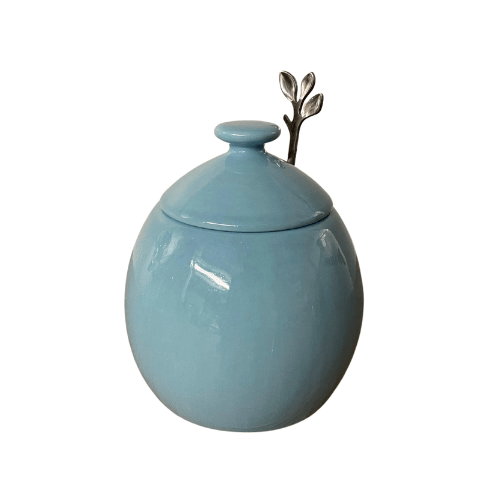 Sugar Bowl Ice Blue Glaze