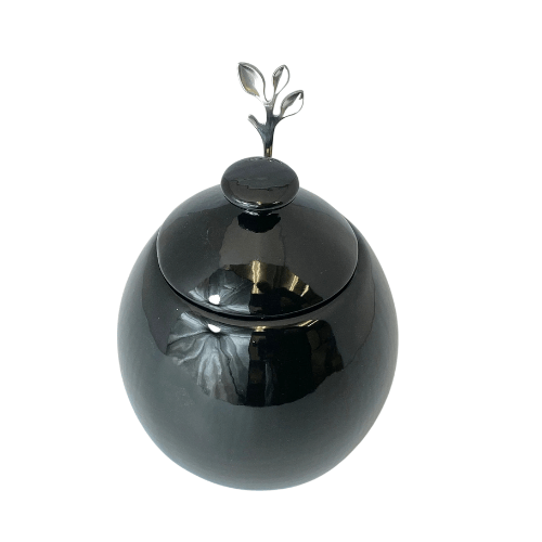 Sugar Bowl Jet Black Glaze