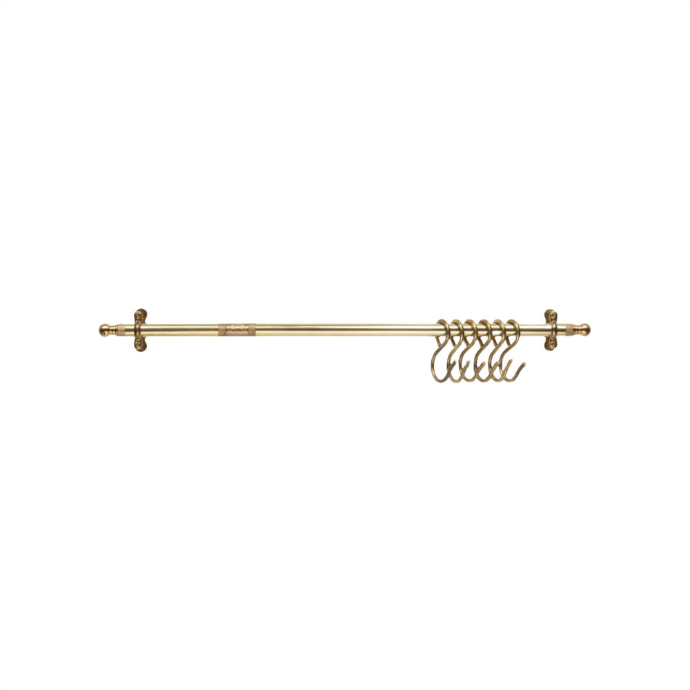 Brass Hanging Rail 54cm