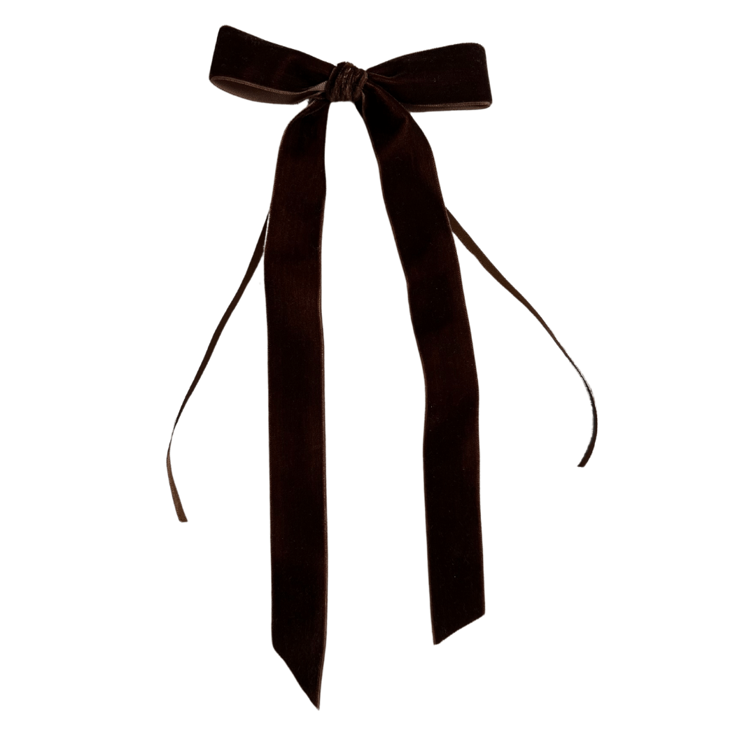 Velvet Napkin Bow - Chestnut Truffle