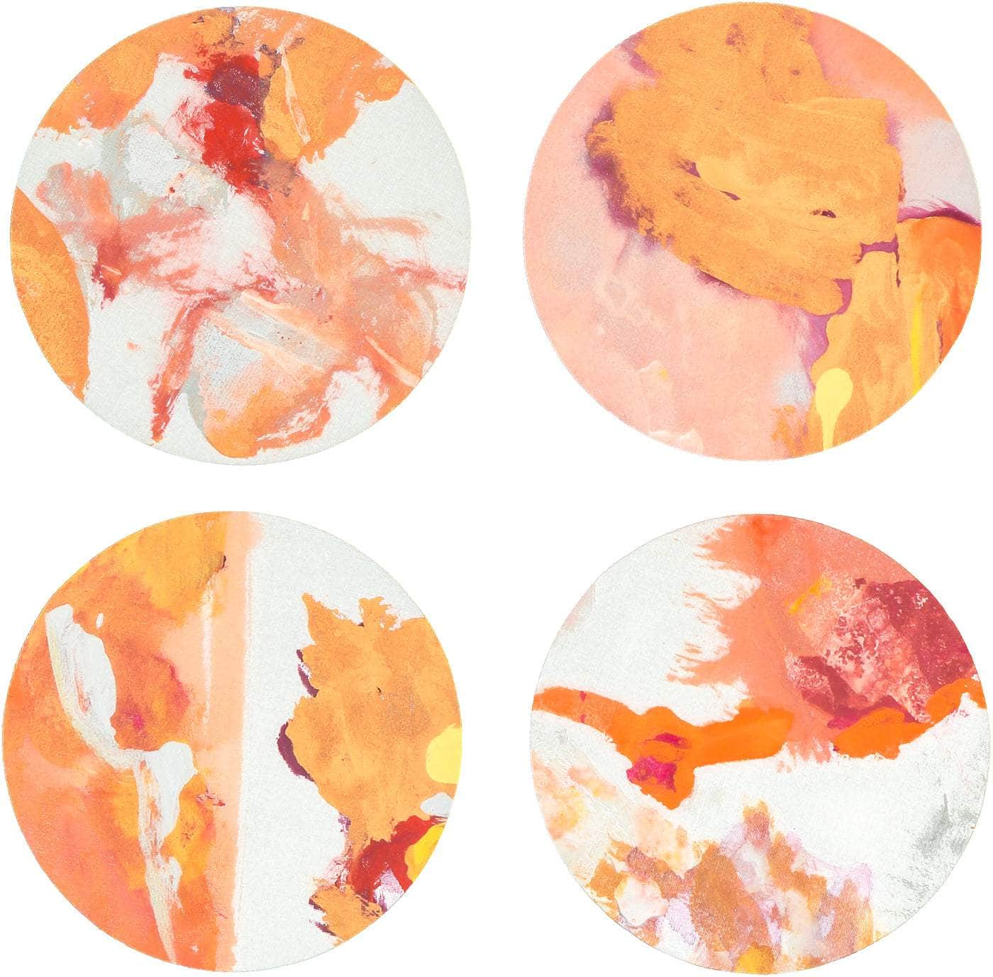 Hand Painted Apollo Coasters Set of 8