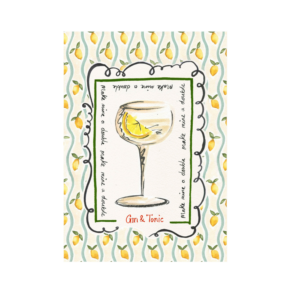 Gin & Tonic Art Print