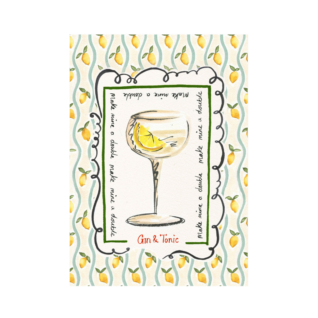 Gin & Tonic Art Print