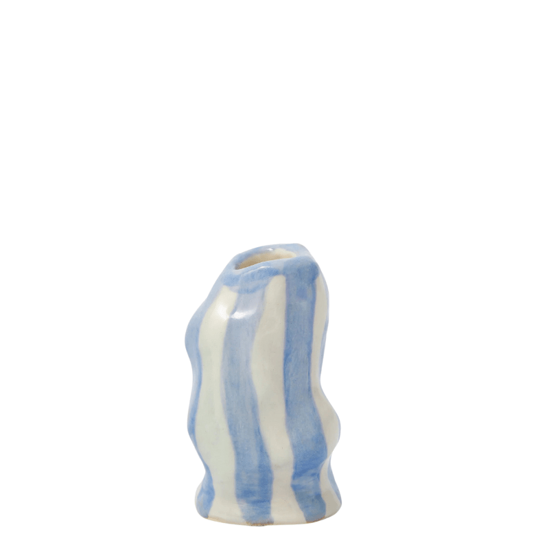 Light Lavender Candy Stripe Candle Holder