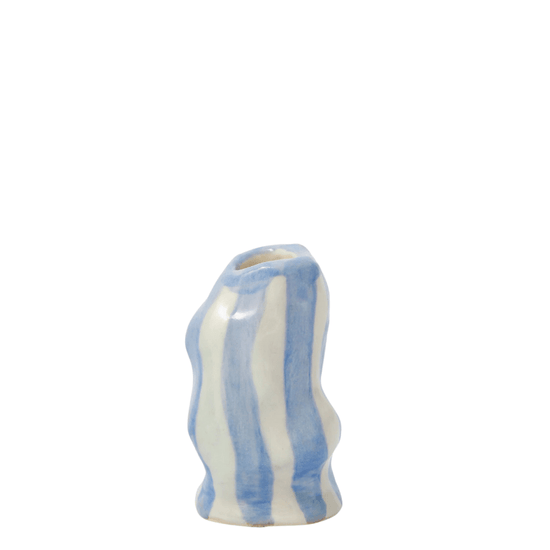 Light Lavender Candy Stripe Candle Holder