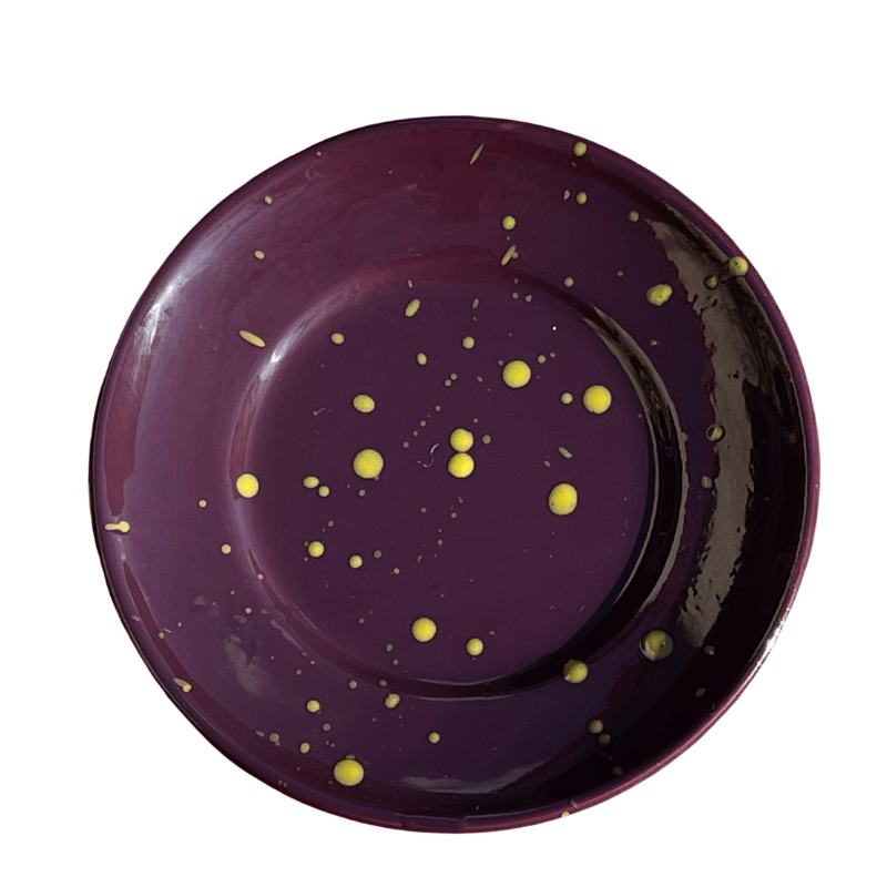 Hand Splatter Terracotta Dessert Plate