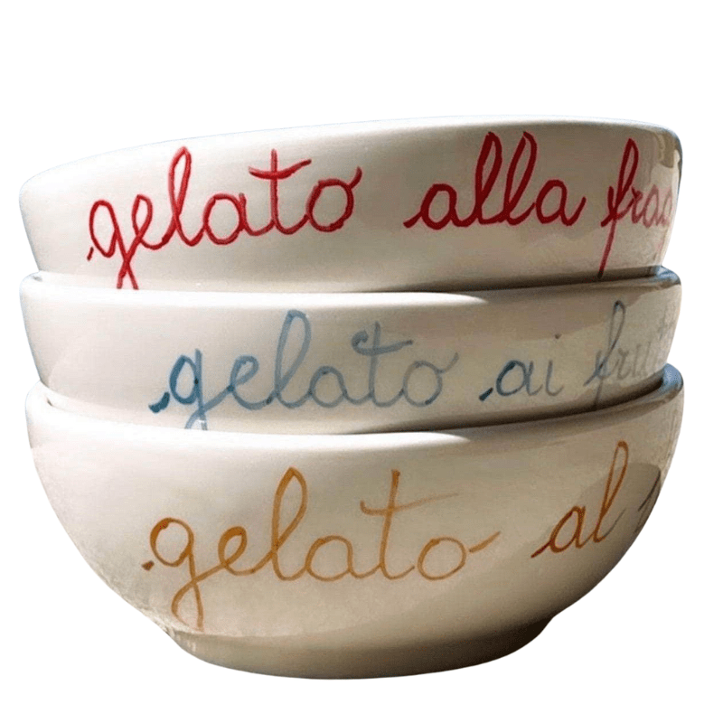 Ceramic Ice-Cream Bowls | Set of 4