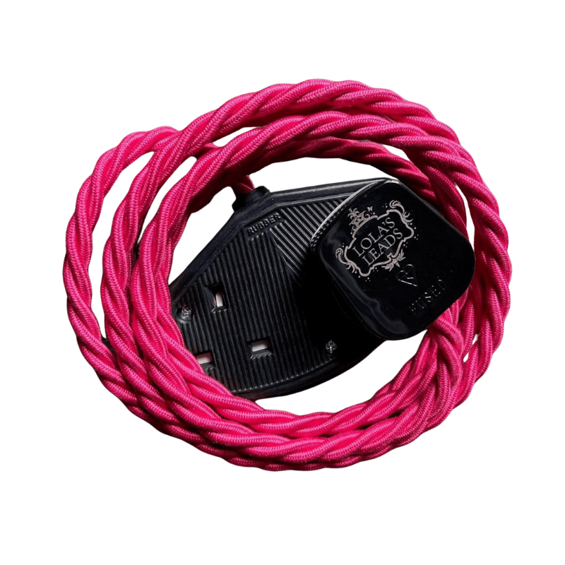 Fabric Extension Cable in Raspberry