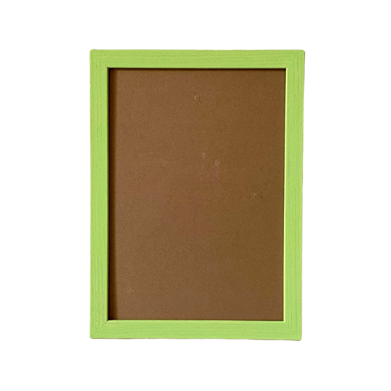 Painted Wood Picture Frame, Lime