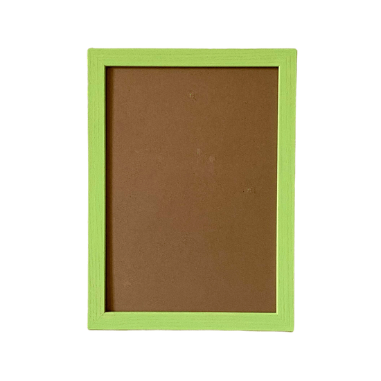 Painted Wood Picture Frame, Lime