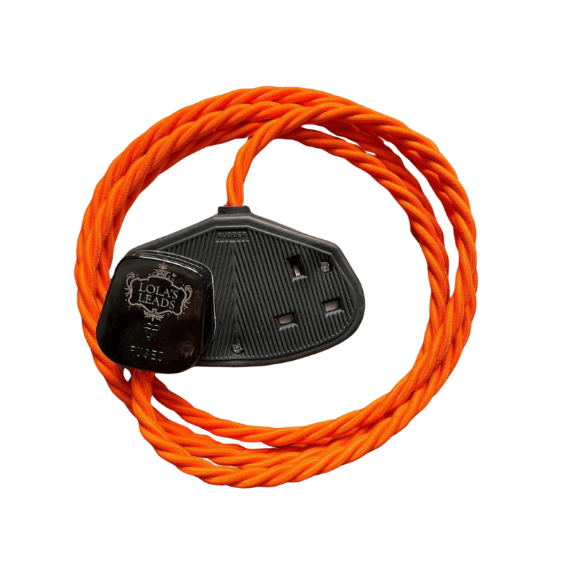 Fabric Extension Cable in Pumpkin