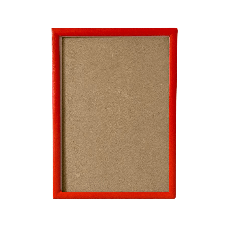 Painted Wood Picture Frame, Tomato Red