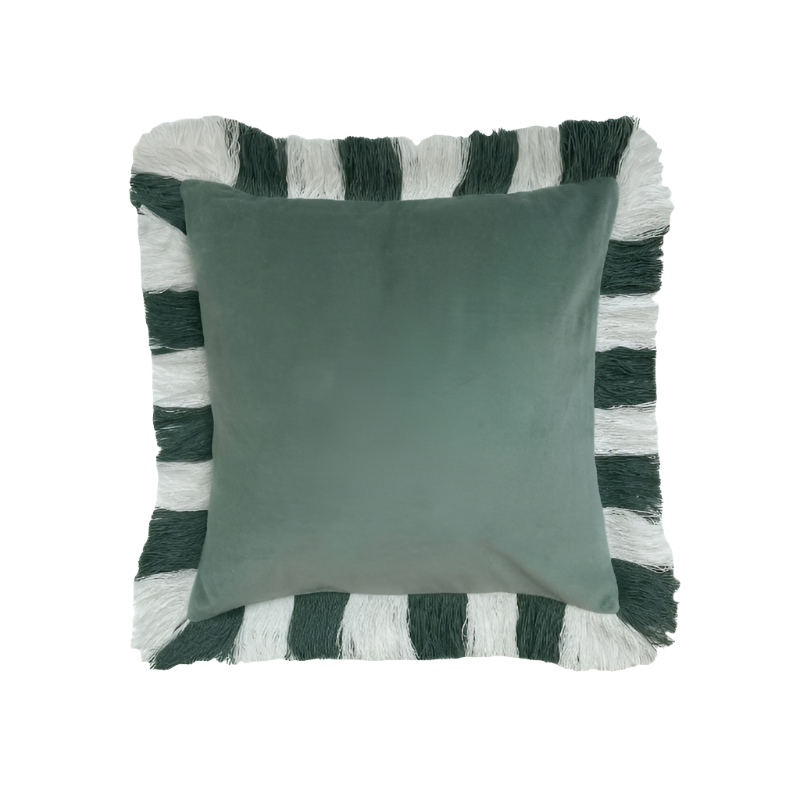 Sea Green Velvet Cushion Cover