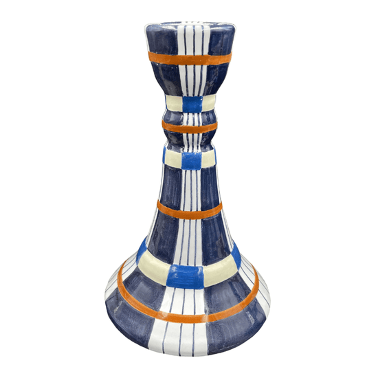 Kente Candlestick, Indigo