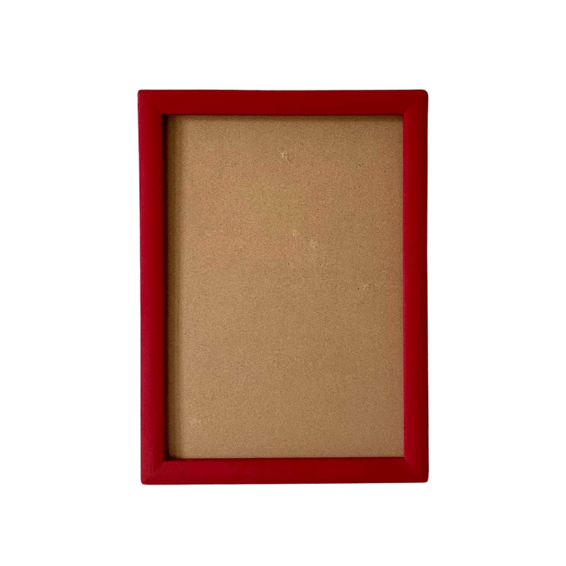 Painted Wood Picture Frame, Burgundy